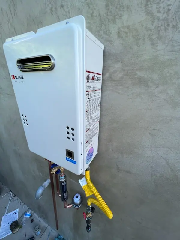 Tankless water heater installation for Gravely homes